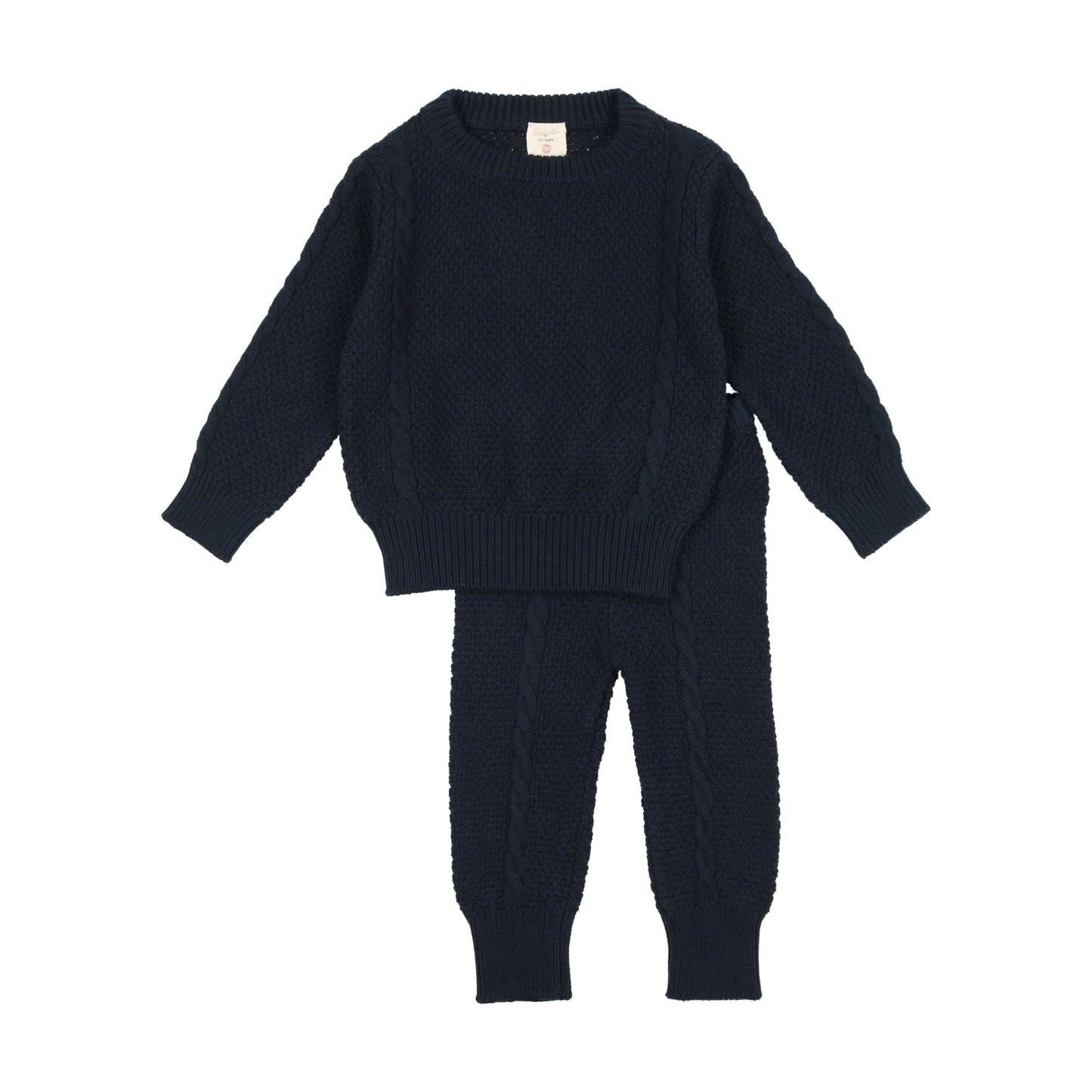 Cable Knit Set-  Navy