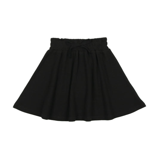 Ribbed Skirt- Black