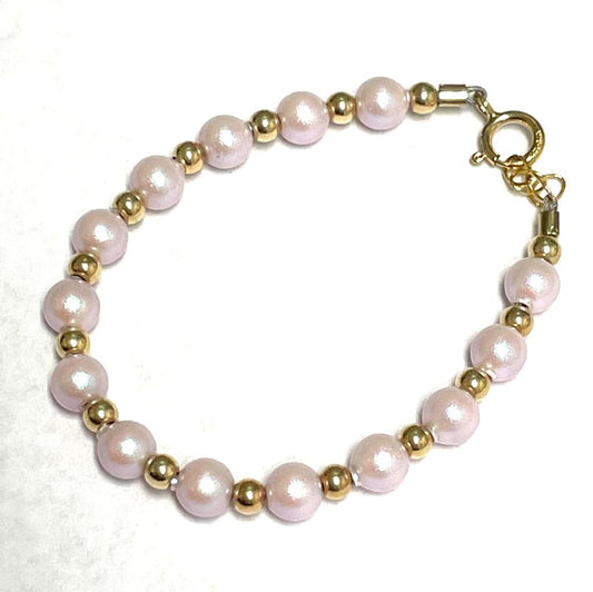 Baby Bracelet Rose Pearl