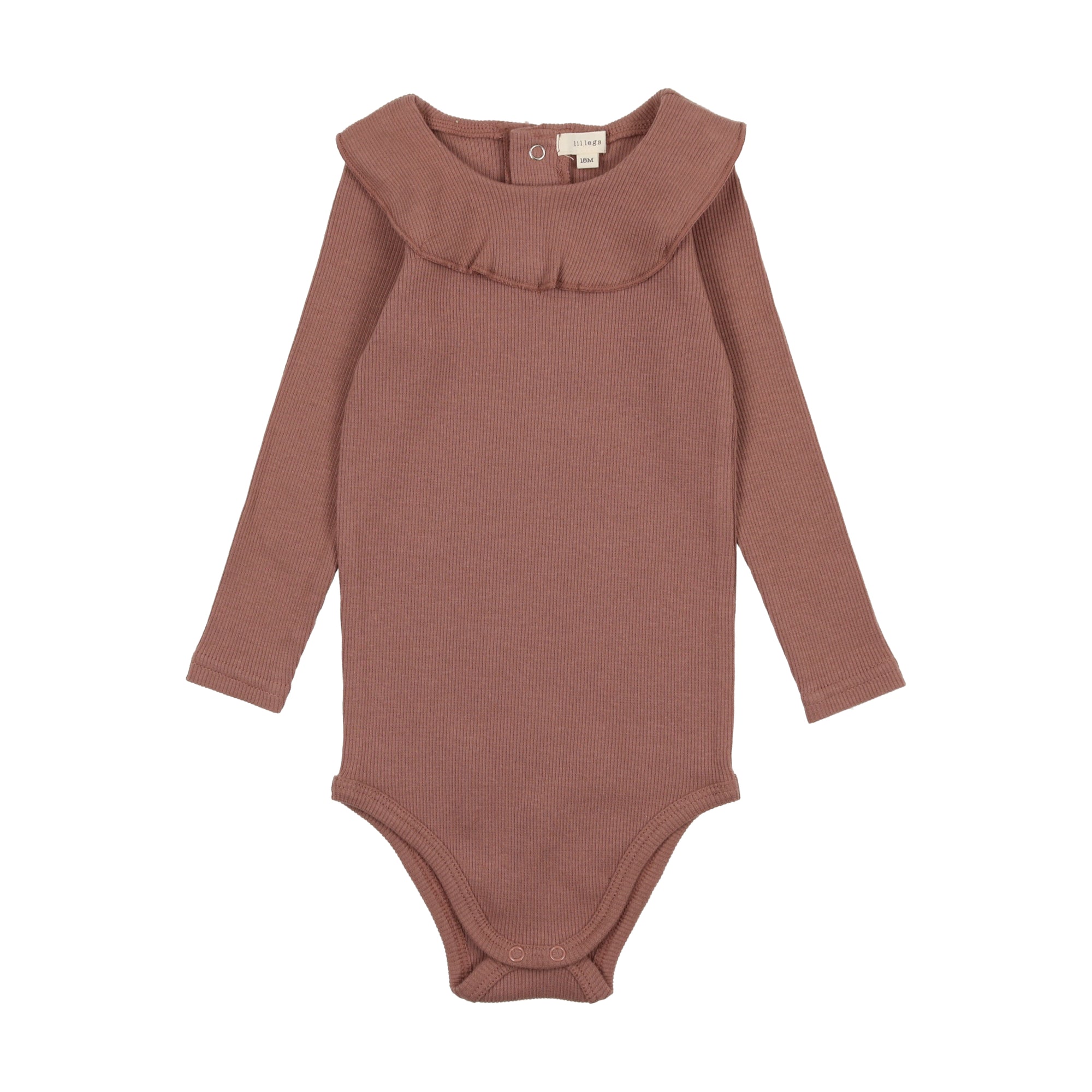 Ruffle Onesie- Mulberry