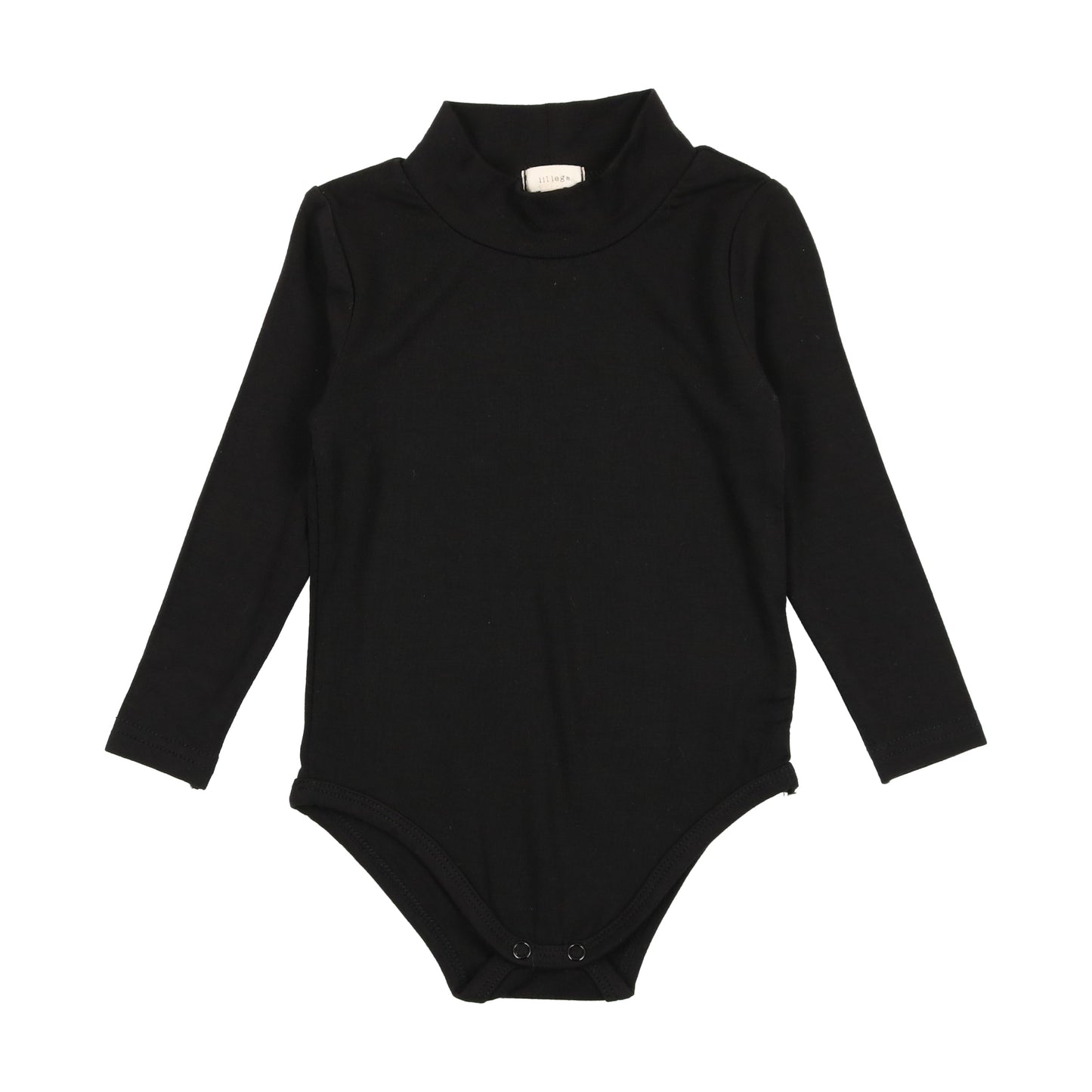 Bamboo Mock Neck Onesie- Black