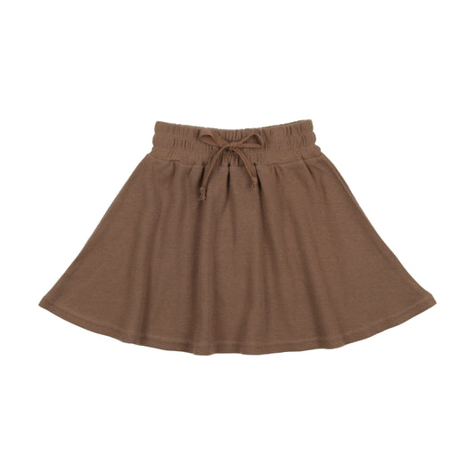 Ribbed Skirt- Camel