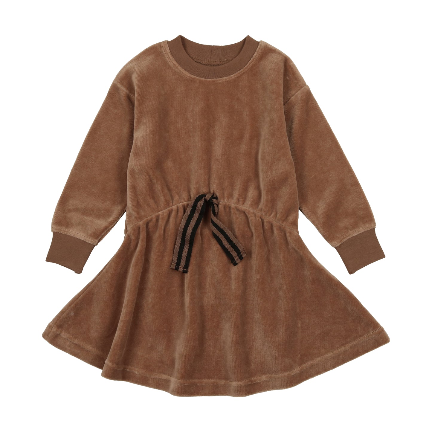 Velour Dress- Camel