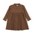 Rib Mockneck Dress- Camel