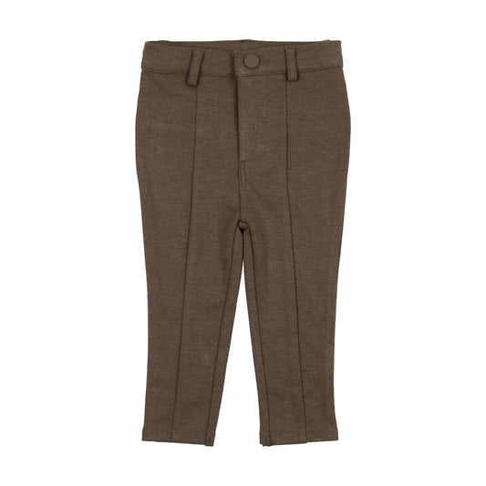 Knit Stretch Pants Heather Brown