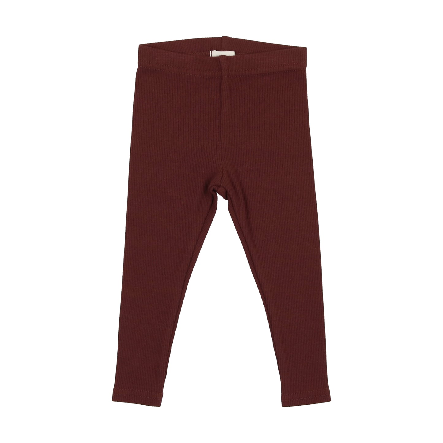 Ribbed Fashion Leggings- Burgundy