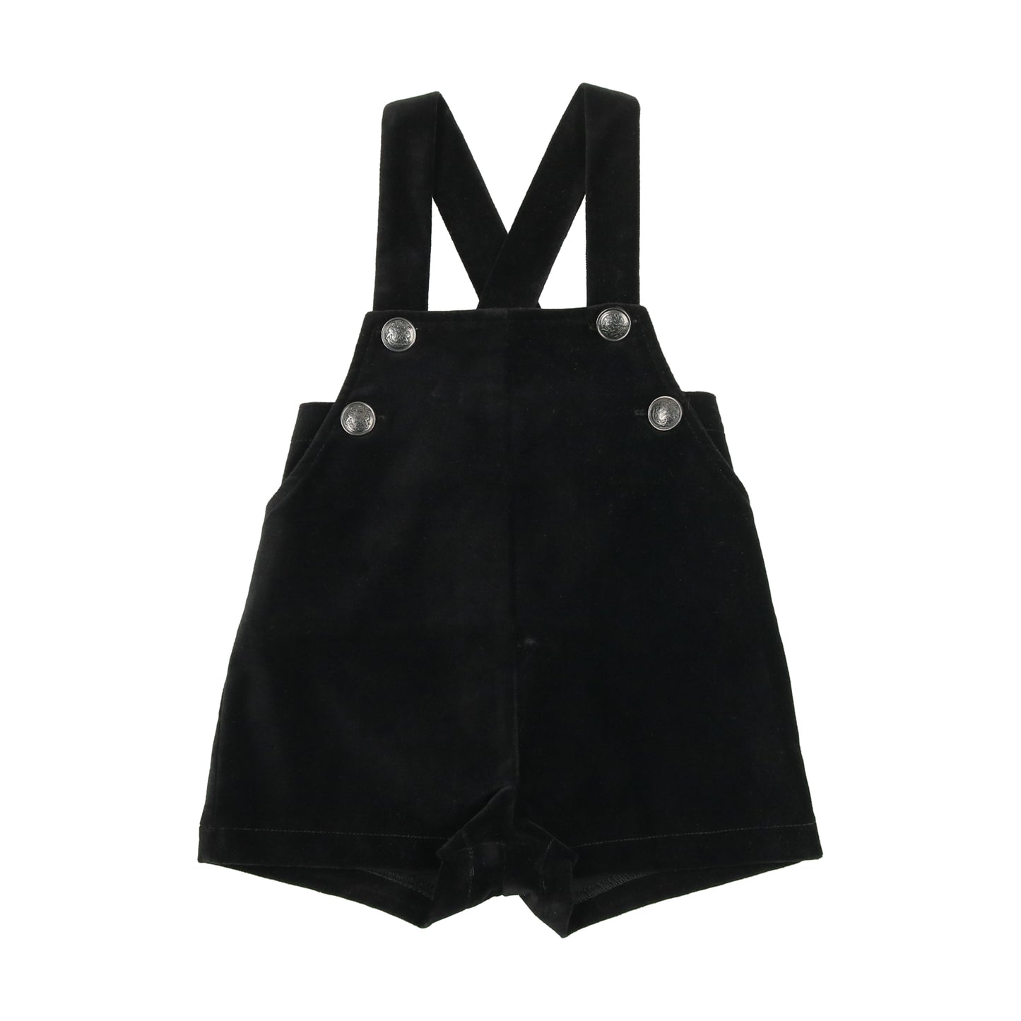 Velvet Overalls- Black