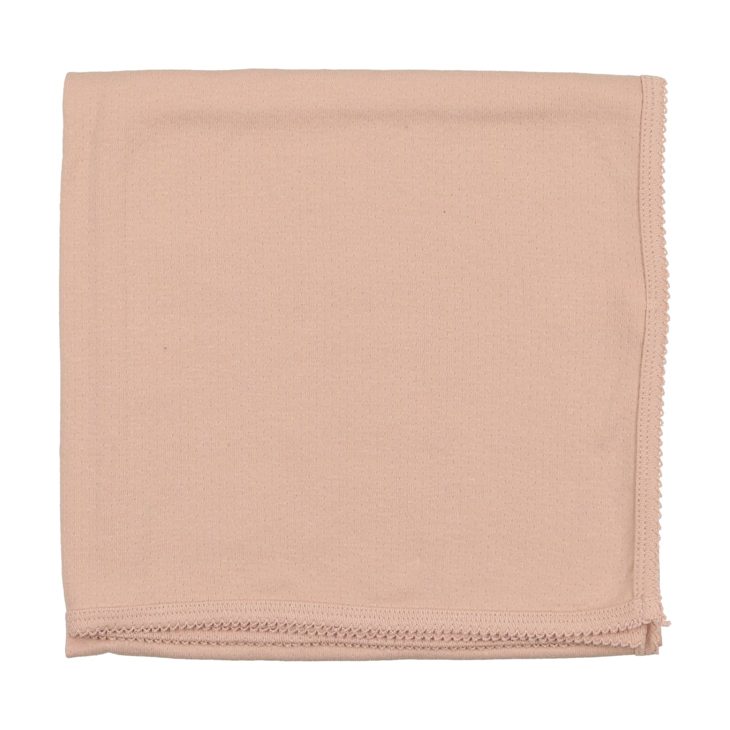 Pinpoint Wrapover Blanket -Shell Pink