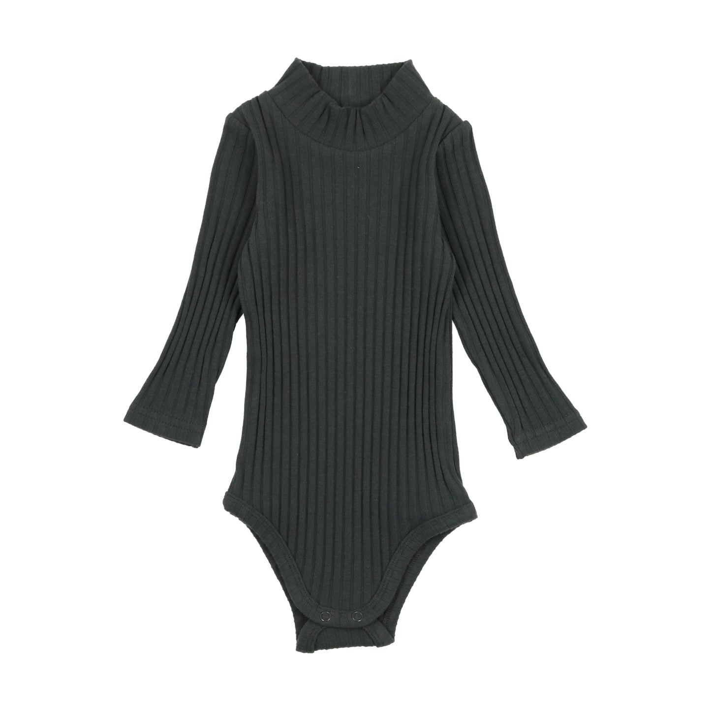 Ribbed Mockneck Onesie- Midnight