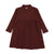 Rib Mockneck Dress- Burgundy