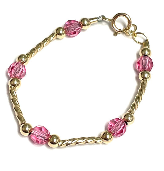 Baby Bracelet Fuchsia Crystal