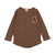 Ribbed Applique Tee Camel