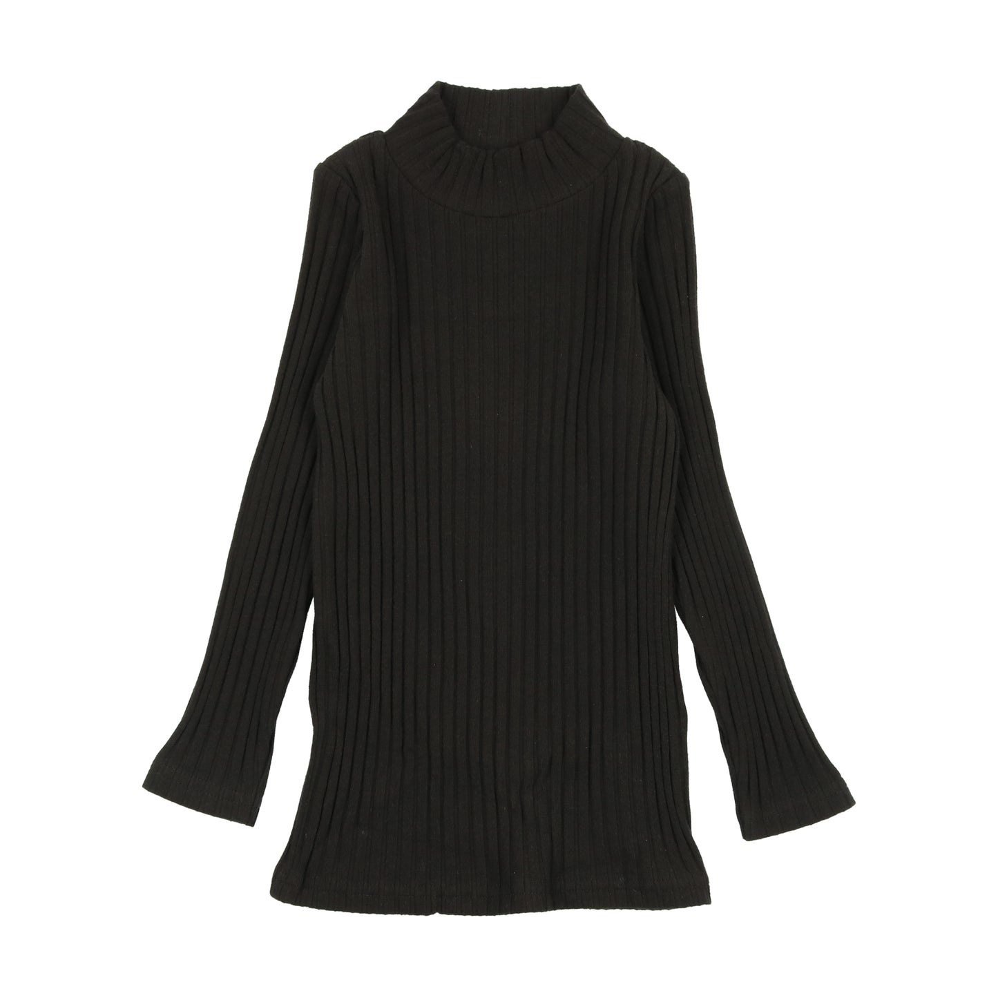 Ribbed Mockneck - Black