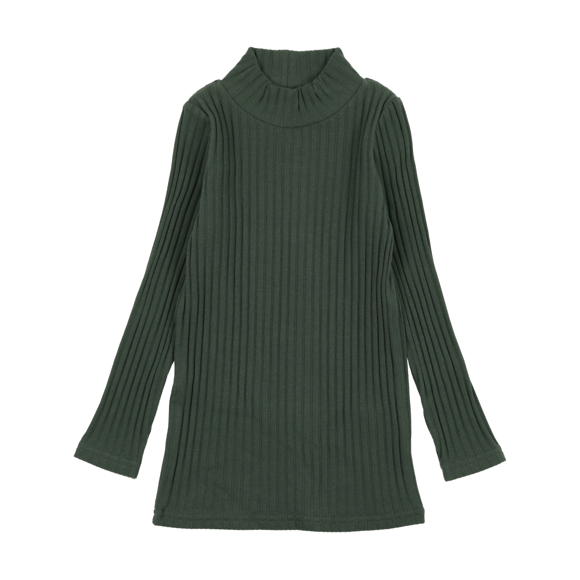 Ribbed Mockneck - Green