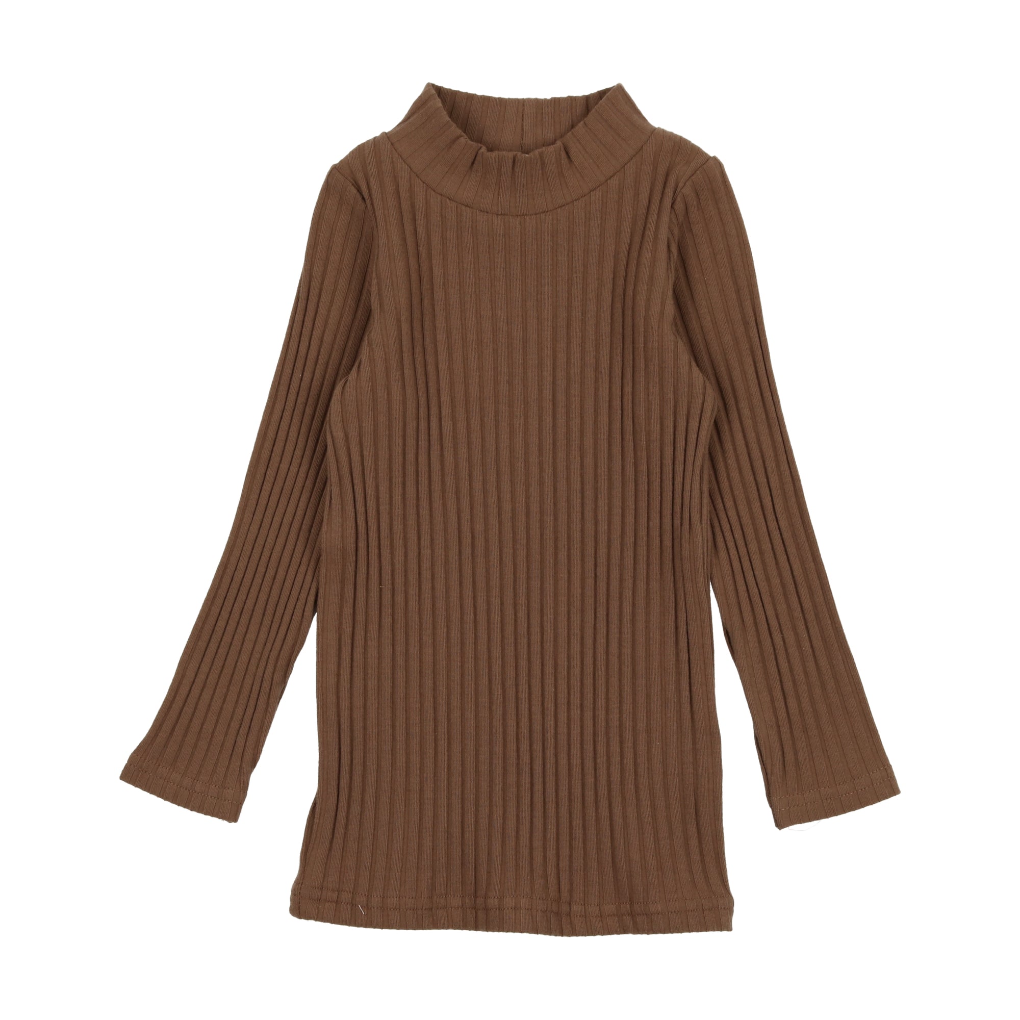 Ribbed Mockneck - Camel