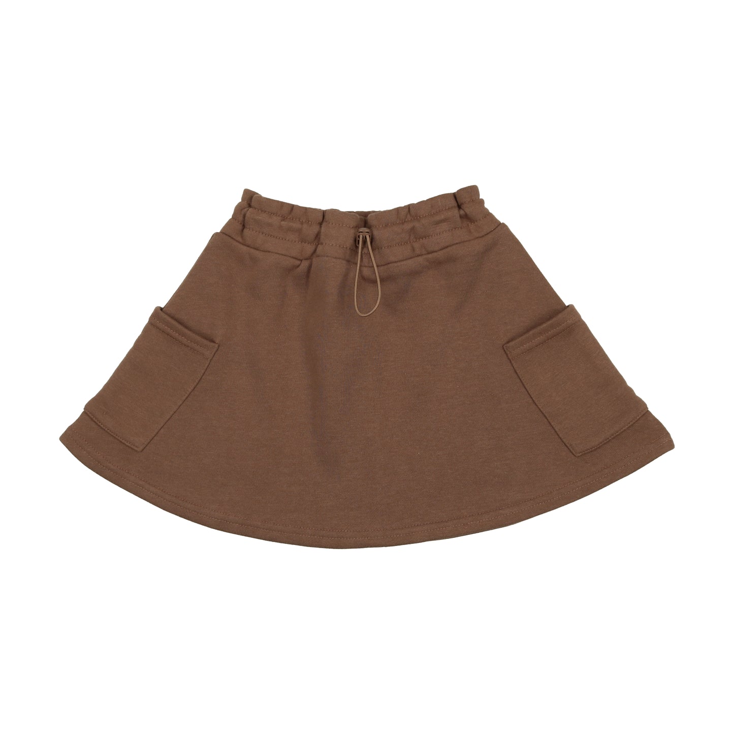 Sweatshirt Toggle Skirt- Camel