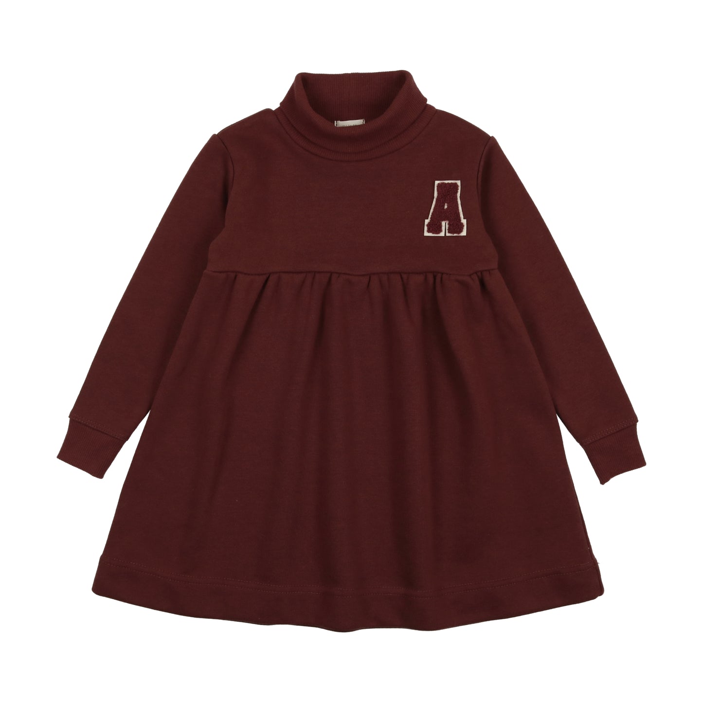 Sweatshirt Dress- Burgundy