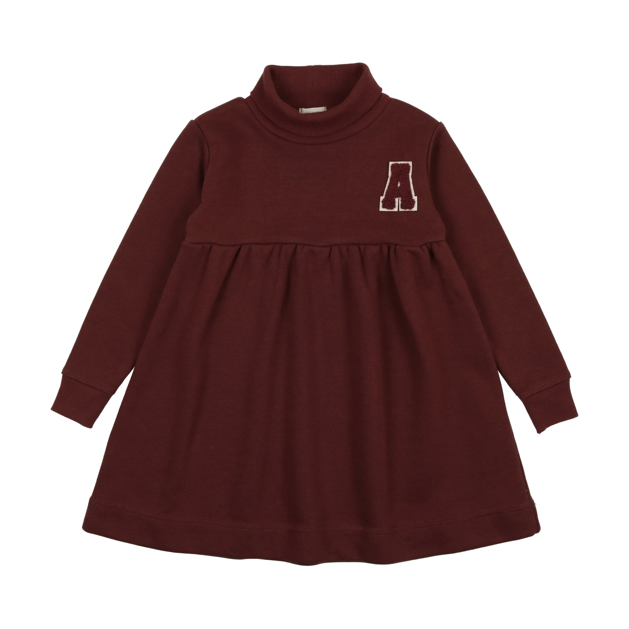 Sweatshirt Dress- Burgundy