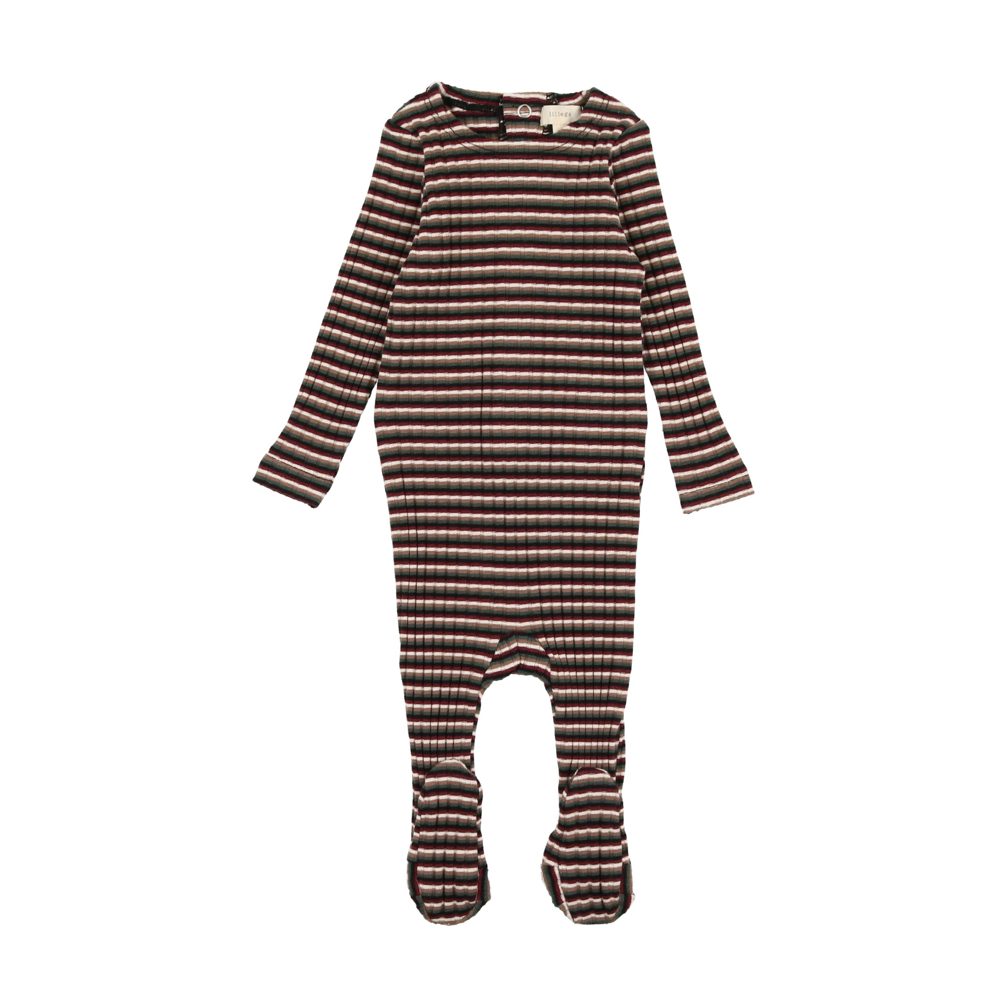 Wide Rib Footie- Multicolor Stripe