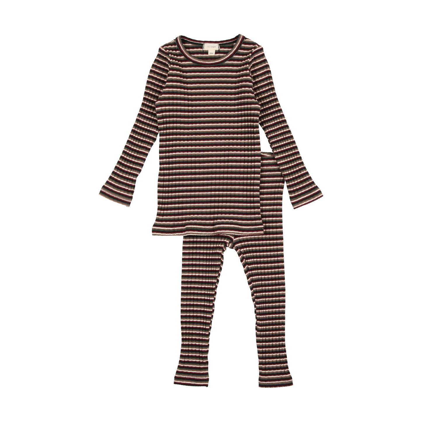 Striped Ribbed Set- Multicolor