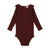 Ruffle Onesie- Burgundy