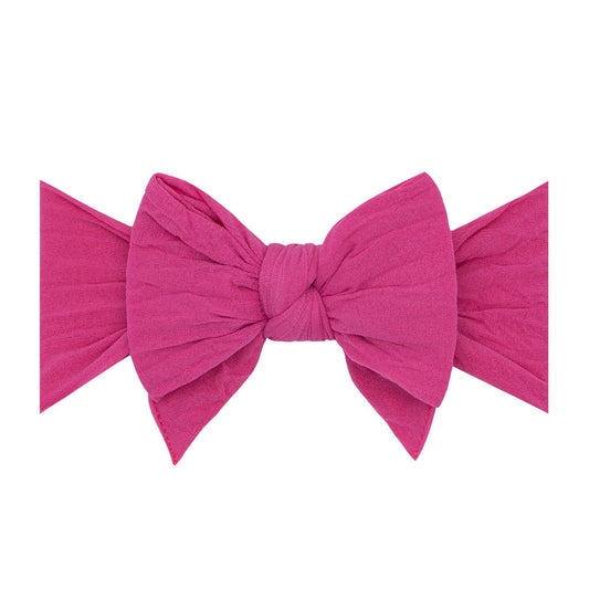 DANG ENORMOUS BOW Baby Headband hot pink