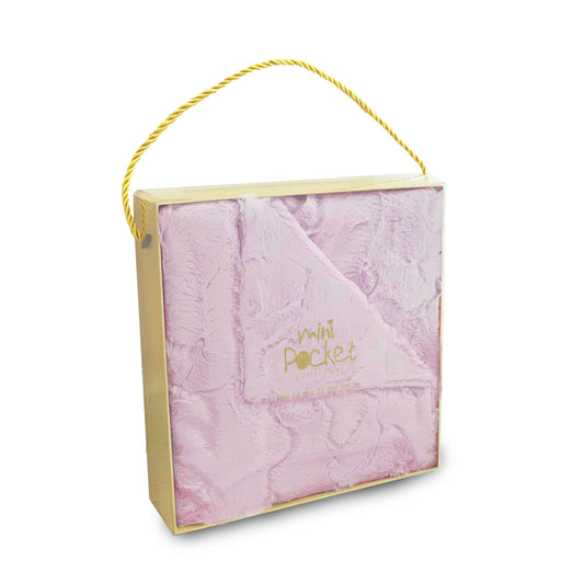 FAUX FUR CLASSIC BABY BLANKET IN GIFT BOX (MPB4)