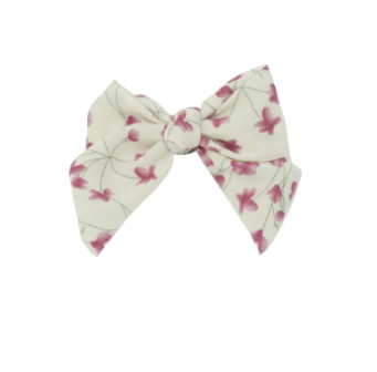 Summer Floral Mini Bow Clip