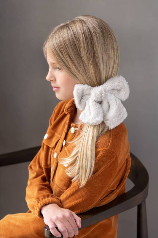 Faux Fur Bow