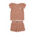 Terry Girl Track Set Apricot