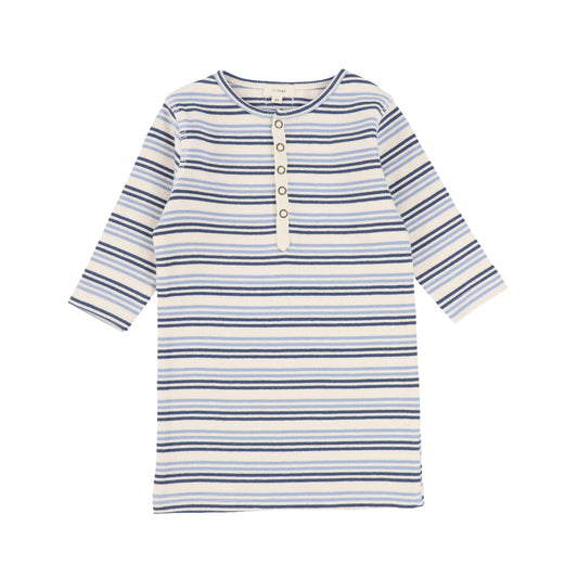 Three Quarter Sleeve Tee (Stripes)