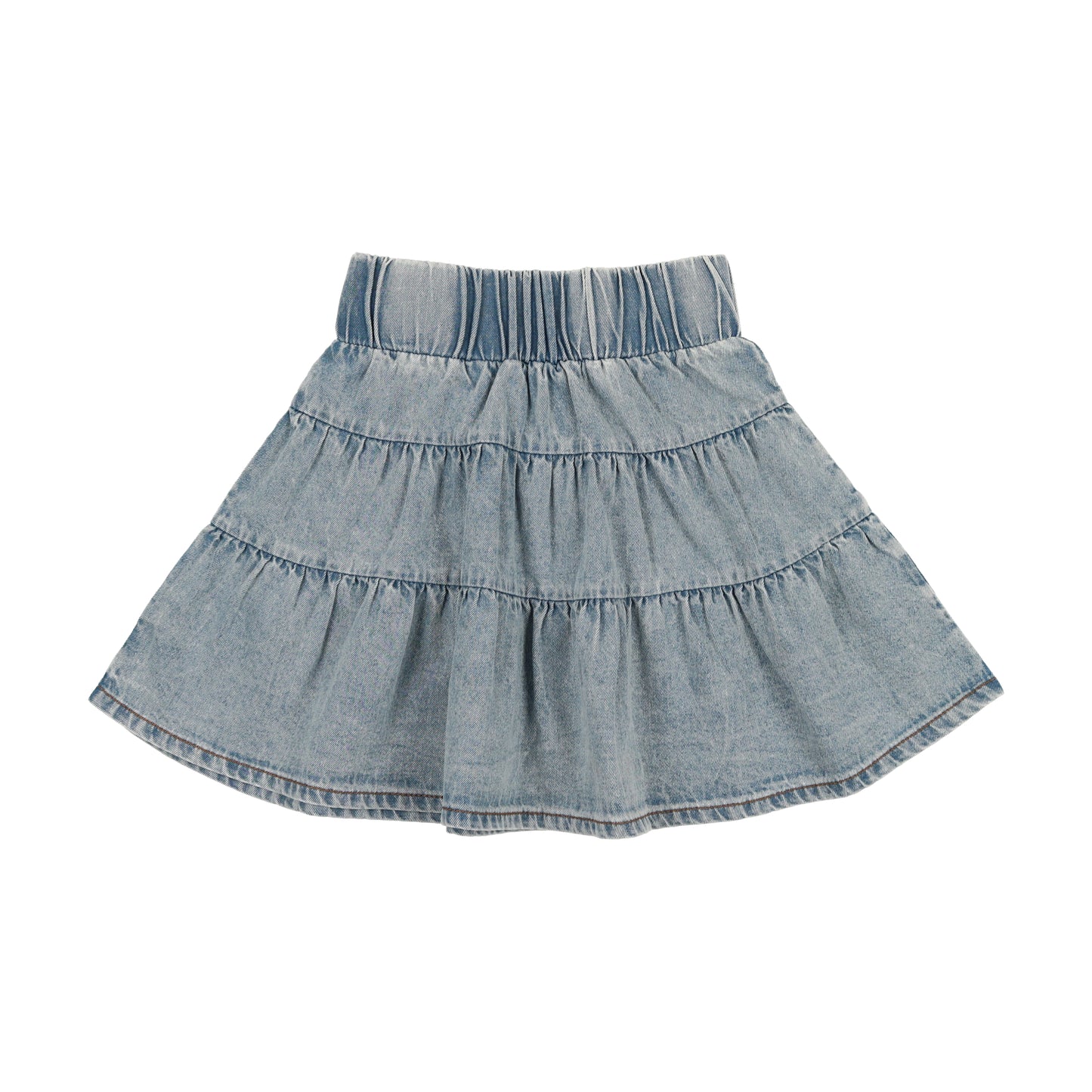 Denim Tiereded Skirt