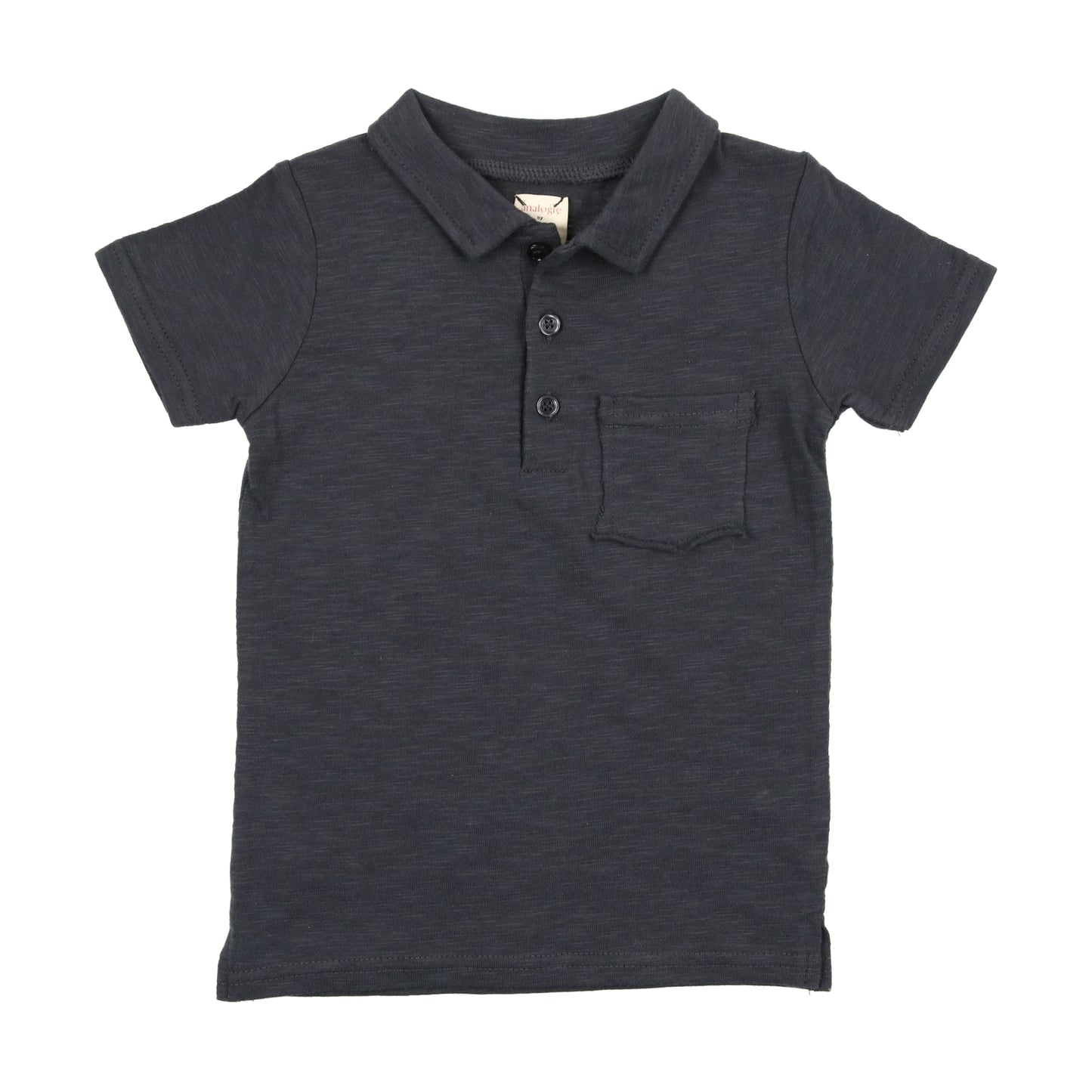 Textured Cotton Rolled Edge Polo