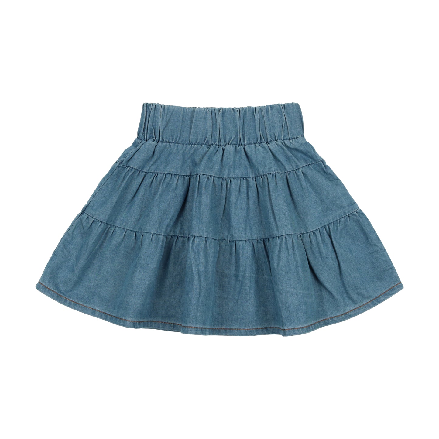 Denim Tiereded Skirt