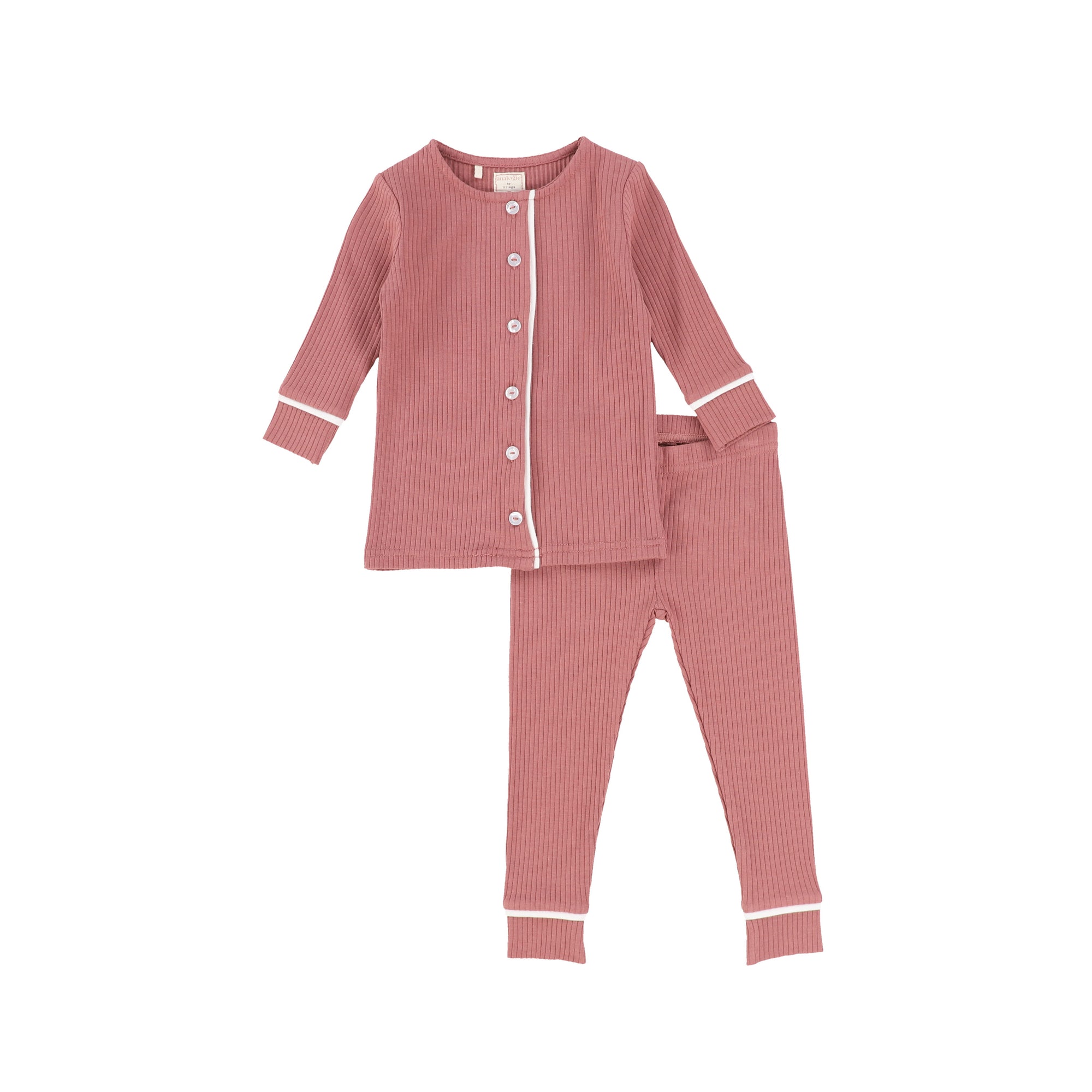 Baby Girl Footie + Bonnet, Classic Pajama, Rosewood/Nude