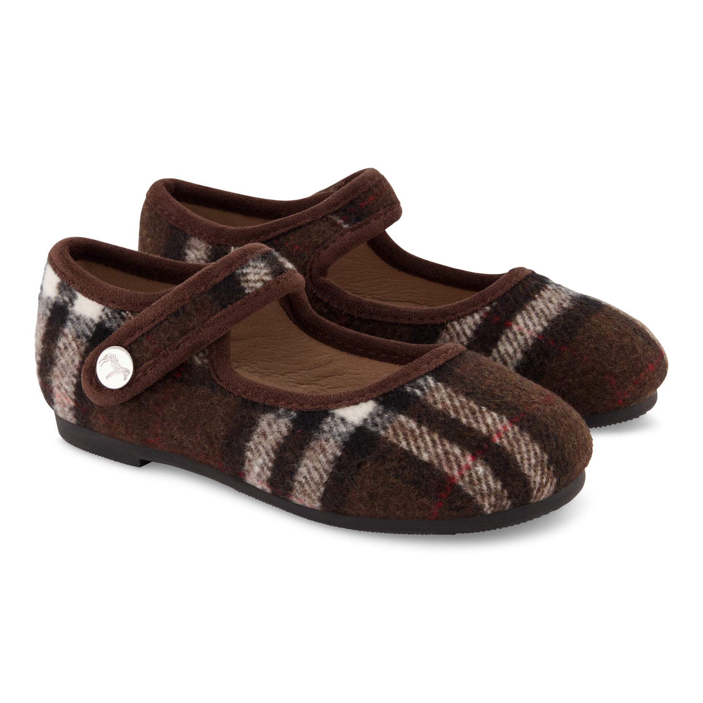 Walnut Plaid Mary Jane