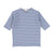 Striped Girls Fitted Tee Three Quarter Sleeve