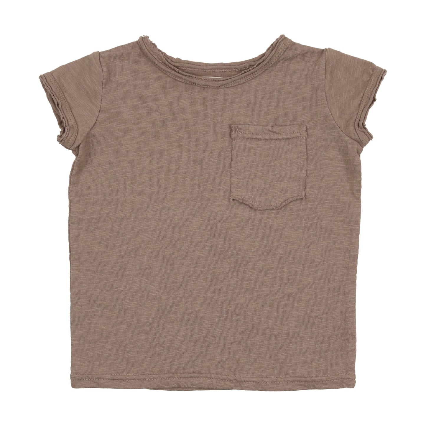 Textured Cotton Boys Rolled Edge Tee