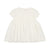 Gathered Dress Short Sleeve White Eyelet