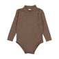 Bamboo Mock Neck Onesie- Mushroom