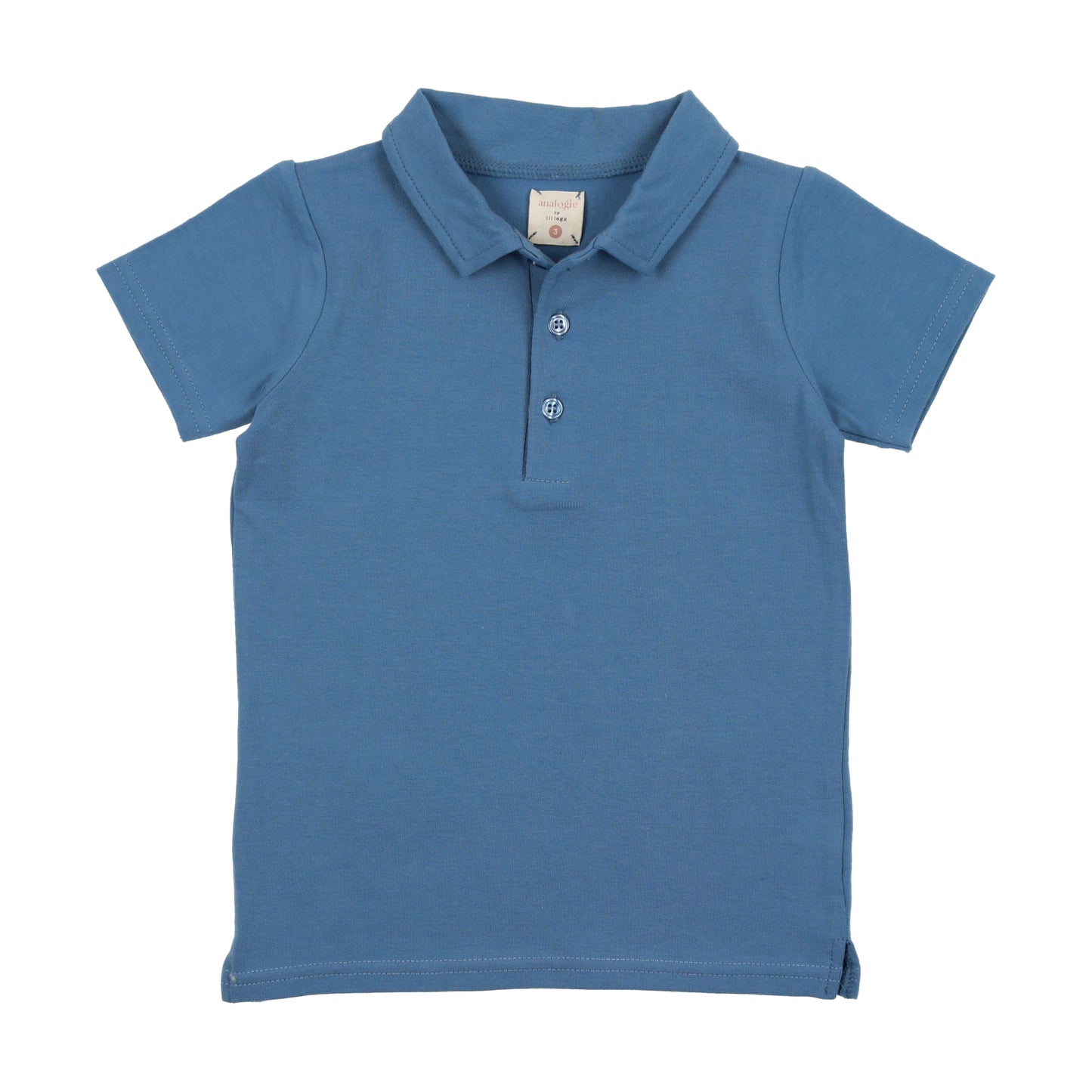 Cotton Polo Denim Blue