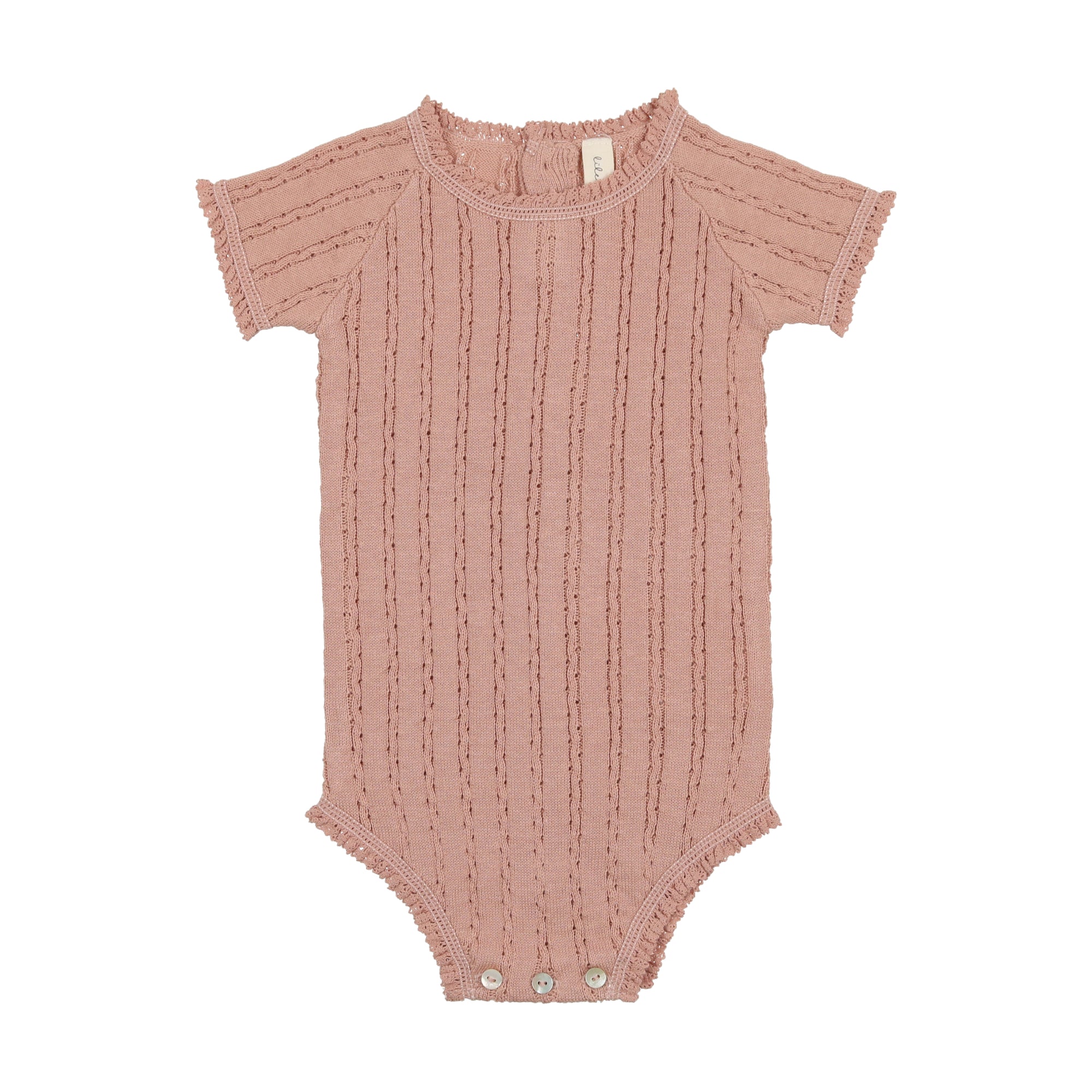 Pointelle Knit Romper