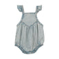 Girls Flutter Romper Dark Denim