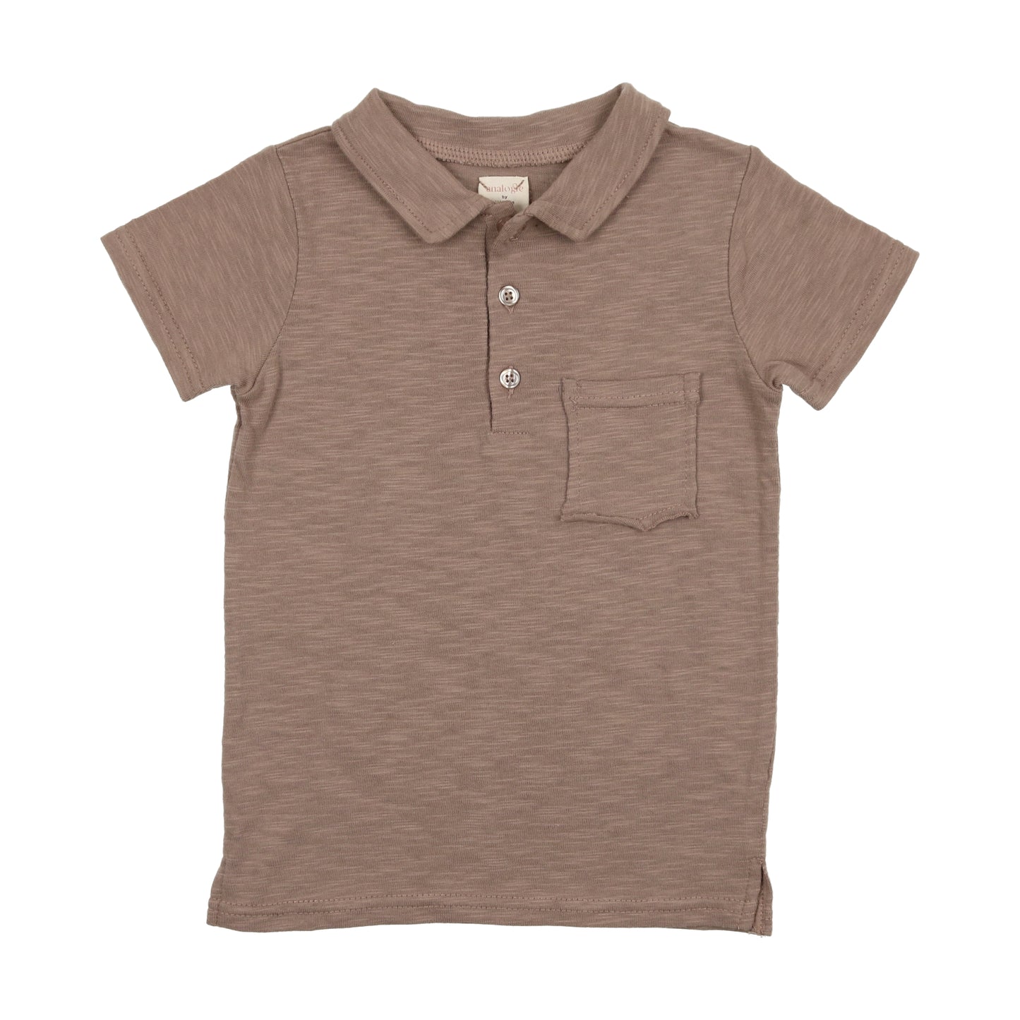 Textured Cotton Rolled Edge Polo